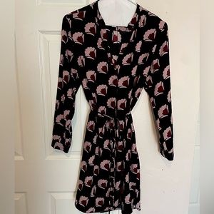 Loft tie waist shirt dress